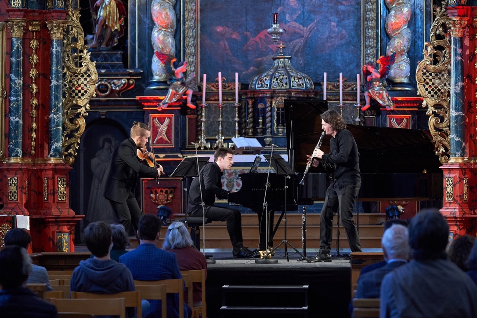 José-Luis Inglés en un concierto de música de cámara con Camerata Rhein