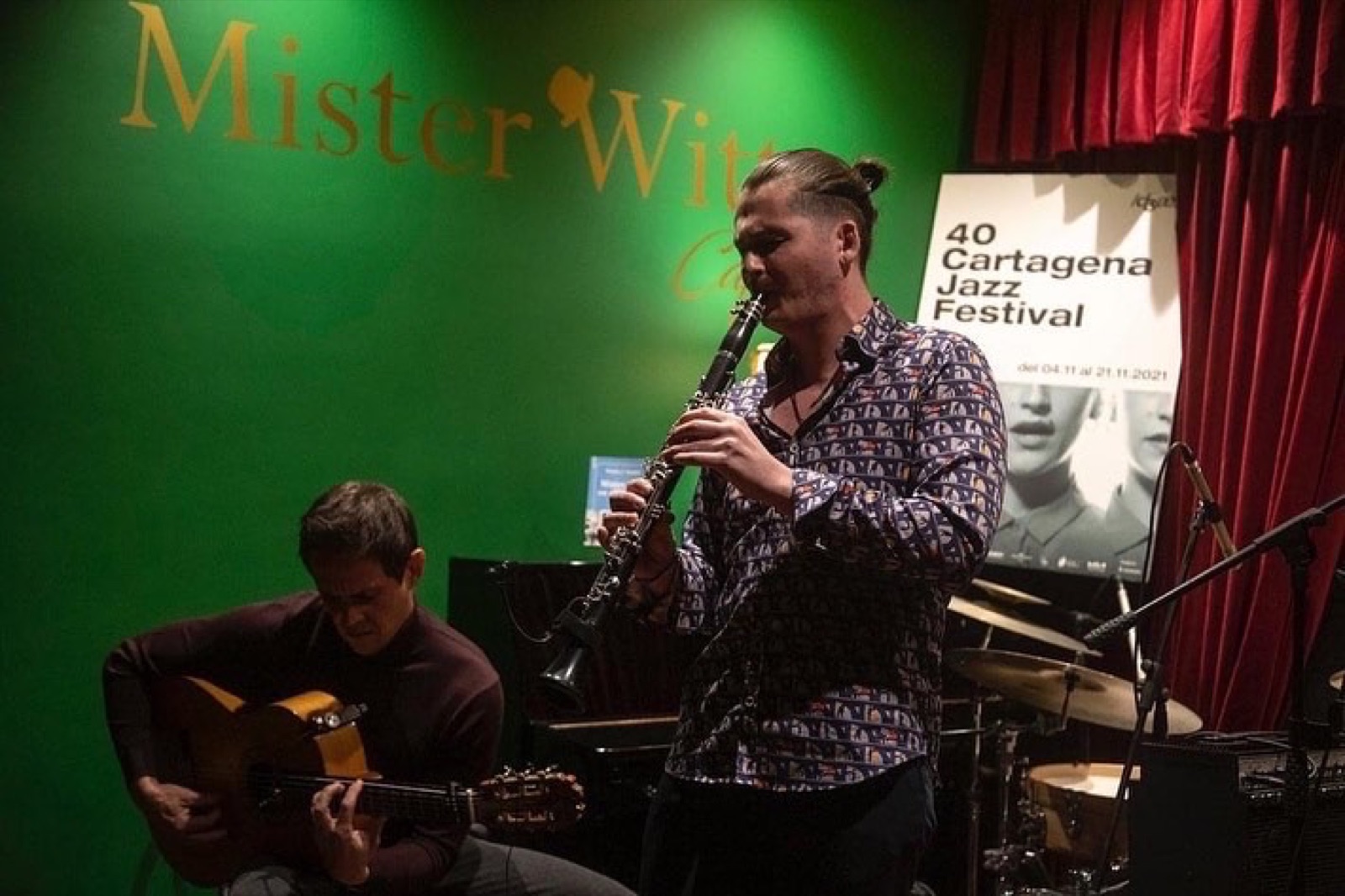 José-Luis Inglés tocando flamenco-jazz en el Mister Witt Café, Cartagena