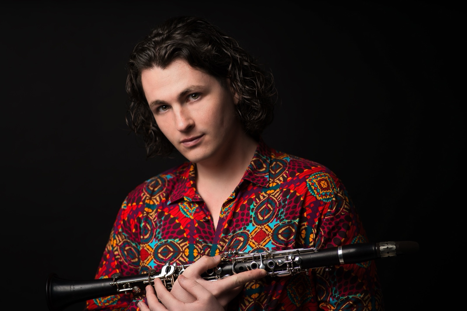 Retrato de José-Luis Inglés con su clarinete
